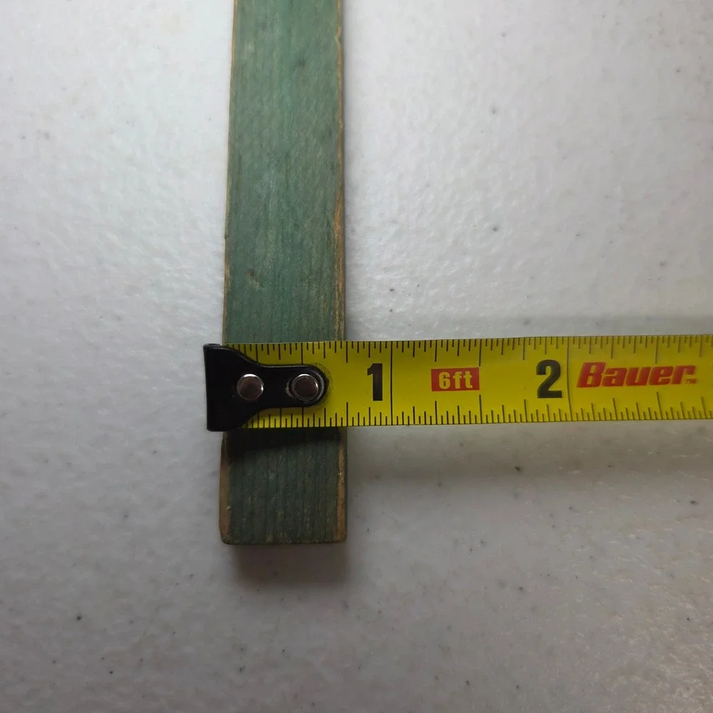Vintage Lincoln Logs Green 12 Inch Wood Roof Slats Replacement Parts Set of 11